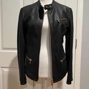 Authentic Giorgio Armani leather jacket.  USA size 42